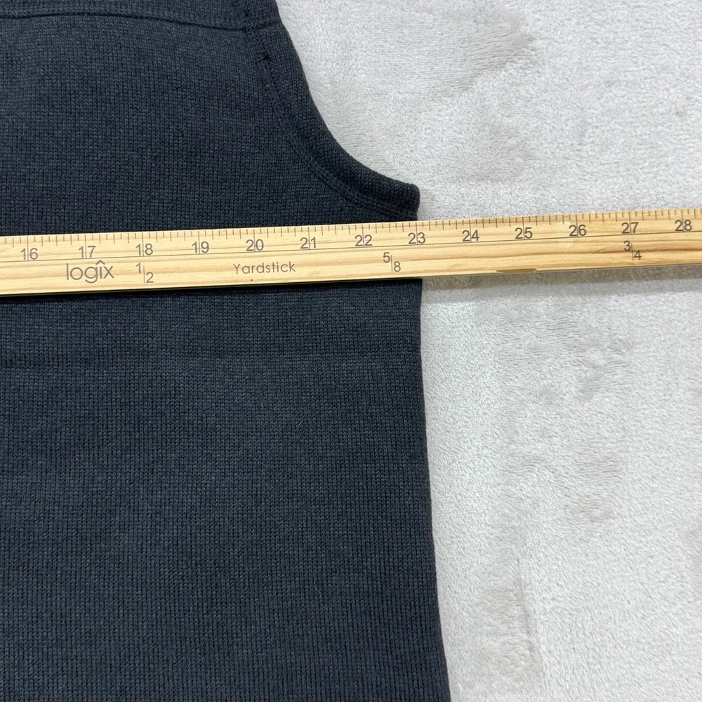 The North Face Fleece Vest Mens L Black Milwaukee Logo Full Zip Fall NF0A47FA